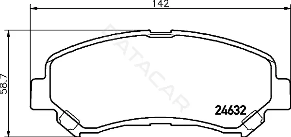 Тормозные колодки BEHR/HELLA/PAGID 8DB355028-671