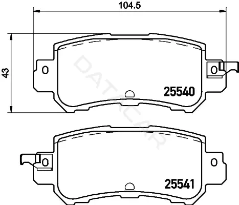 Тормозные колодки BEHR/HELLA/PAGID 8DB355020-151