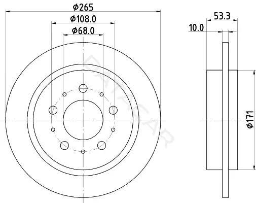 Тормозные диски BEHR/HELLA/PAGID 8DD355102-261