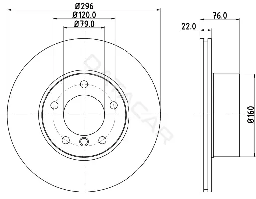 Тормозные диски BEHR/HELLA/PAGID 8DD355104-591