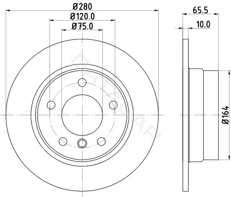 Тормозные диски BEHR/HELLA/PAGID 8DD355111-261