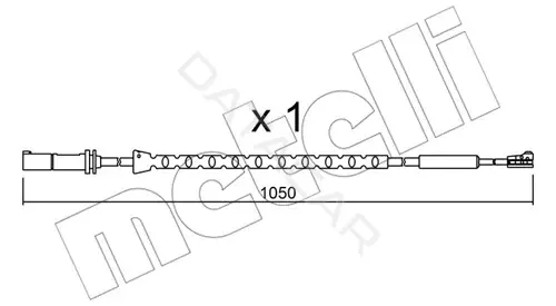 Датчик износа тормозных колодок METELLI SU.310