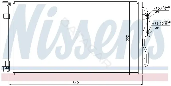 Радиатор кондиционера NISSENS 940236