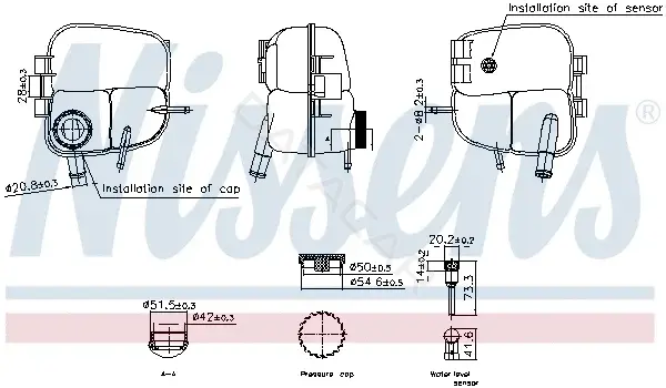 Расширительный бачок NISSENS 996303