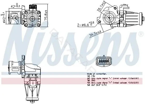 Клапан ЕГР NISSENS 98376