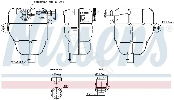 Расширительный бачок NISSENS 996218