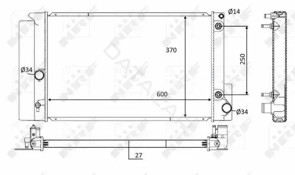 Радиатор охлаждения NRF 59115