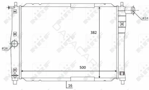 Радиатор охлаждения NRF 59122