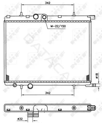 Радиатор охлаждения NRF 519524