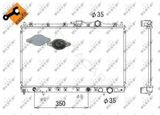 Радиатор охлаждения NRF 53304