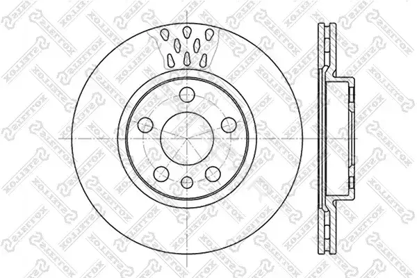 Тормозные диски STELLOX 6020-1923V-SX