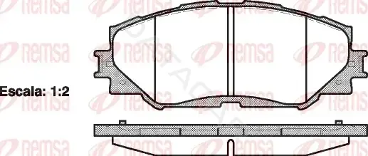 Тормозные колодки REMSA 1232.00