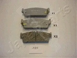 Тормозные колодки JAPANPARTS PP-124AF