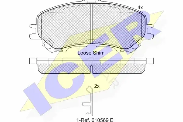 Тормозные колодки ICER 182181-200
