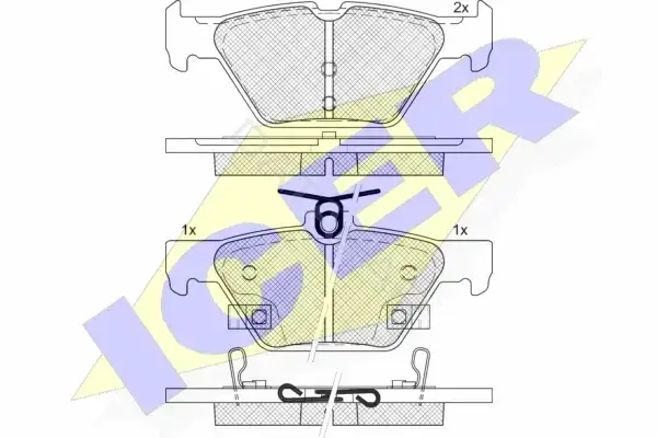 Тормозные колодки ICER 182242
