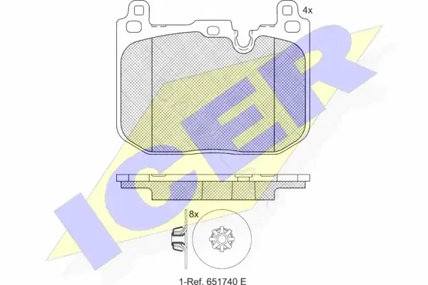 Тормозные колодки ICER 182247