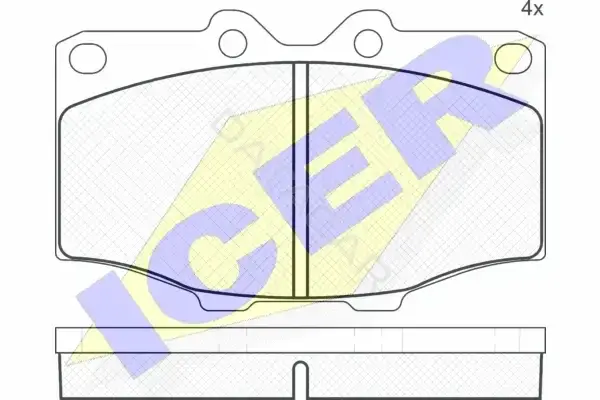 Тормозные колодки ICER 140352