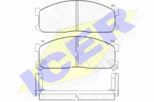Тормозные колодки ICER 140690