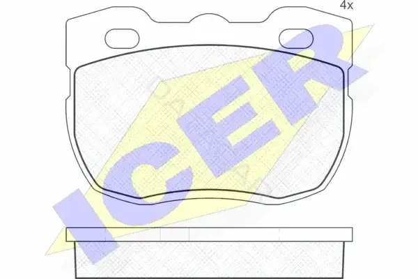 Тормозные колодки ICER 140800