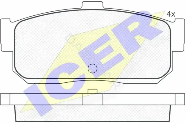 Тормозные колодки ICER 140876