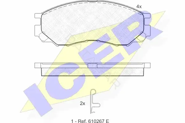 Тормозные колодки ICER 141234