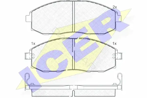Тормозные колодки ICER 141266