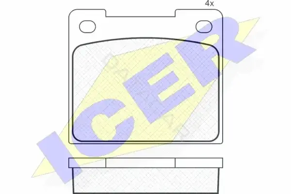 Тормозные колодки ICER 180033