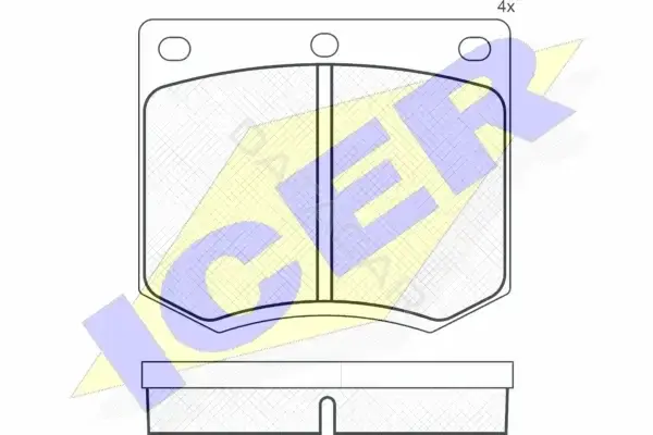Тормозные колодки ICER 180255