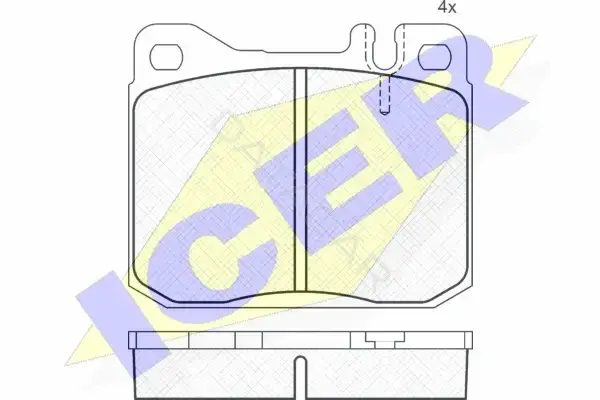 Тормозные колодки ICER 180323