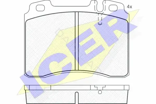 Тормозные колодки ICER 180861