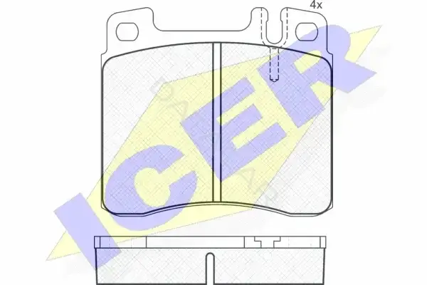 Тормозные колодки ICER 180975