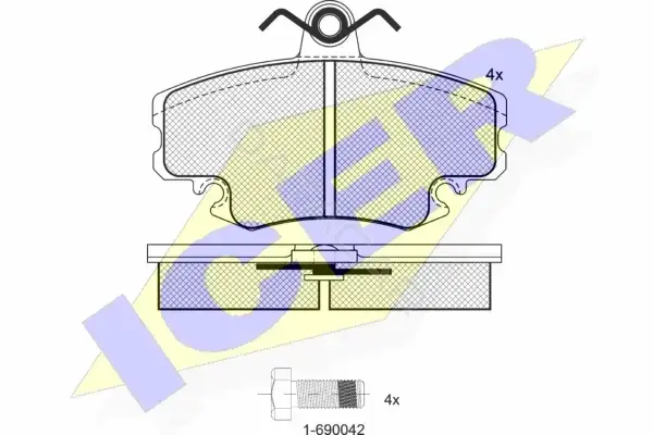 Тормозные колодки ICER 180993-204