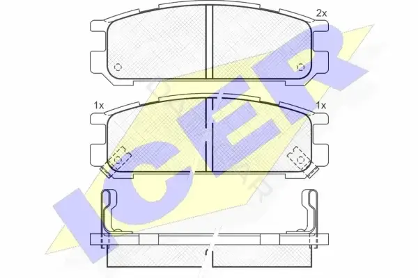 Тормозные колодки ICER 181000