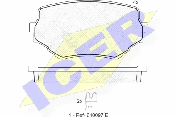 Тормозные колодки ICER 181319