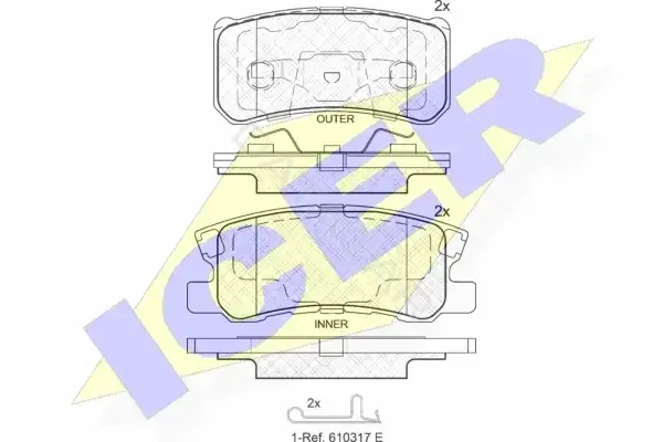 Тормозные колодки ICER 181375-202