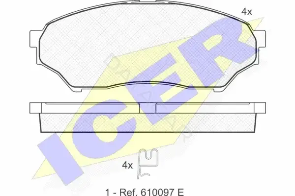 Тормозные колодки ICER 181443