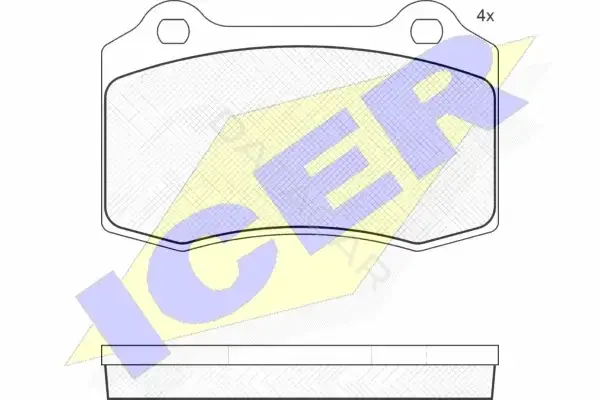 Тормозные колодки ICER 181447