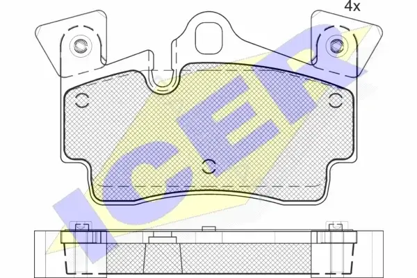 Тормозные колодки ICER 181611-203