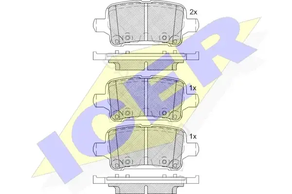 Тормозные колодки ICER 182257-208
