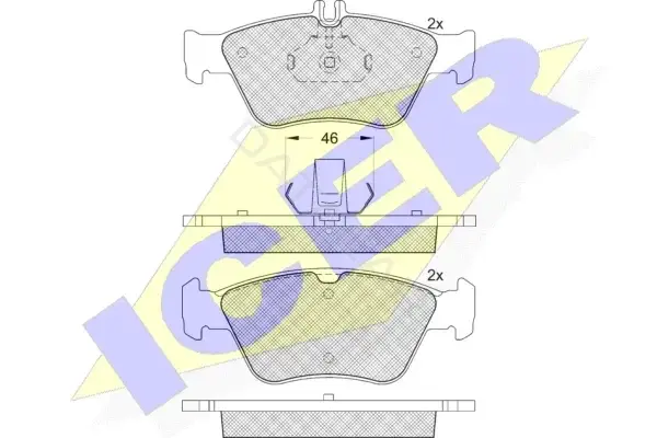 Тормозные колодки ICER 181115-396