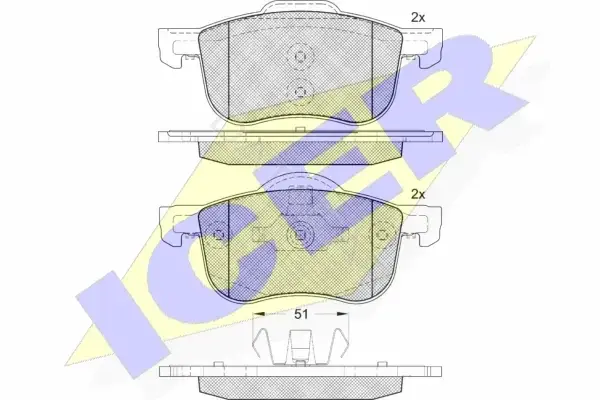 Тормозные колодки ICER 181297-203