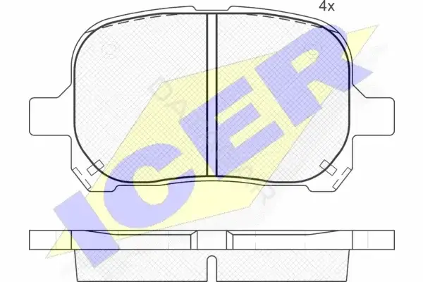 Тормозные колодки ICER 181632-399