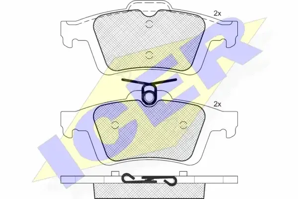 Тормозные колодки ICER 181744-396