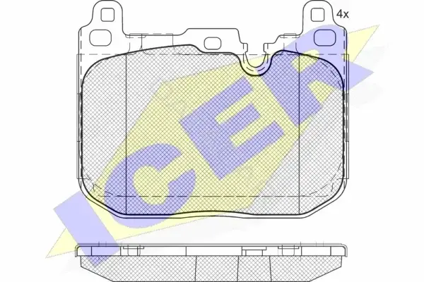 Тормозные колодки ICER 182093-208