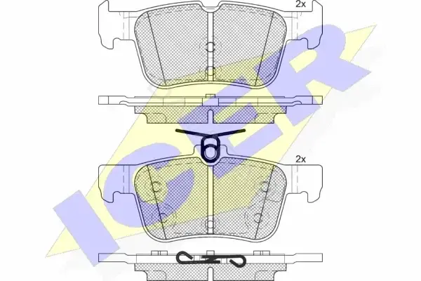 Тормозные колодки ICER 182198-200