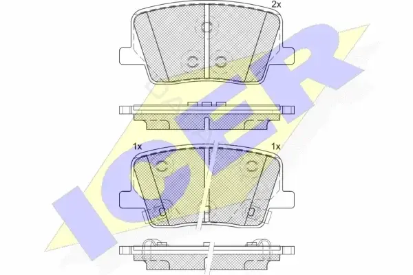 Тормозные колодки ICER 182356