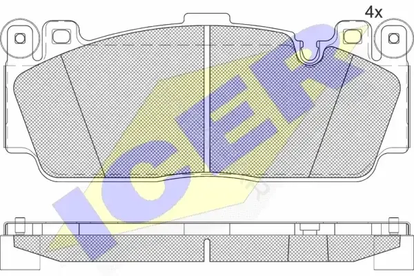 Тормозные колодки ICER 182358