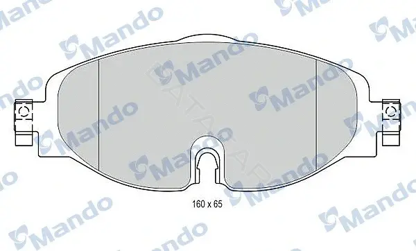 Тормозные колодки MANDO MBF015281