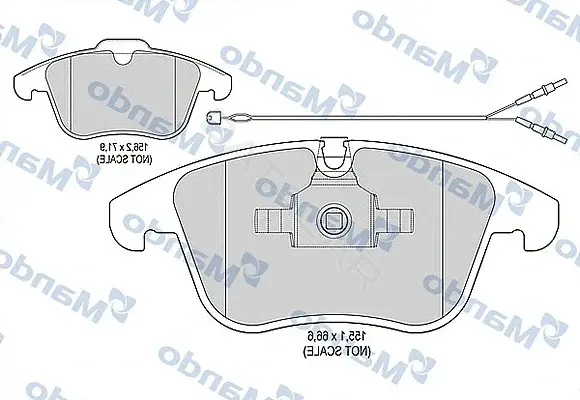 Тормозные колодки MANDO MBF015226