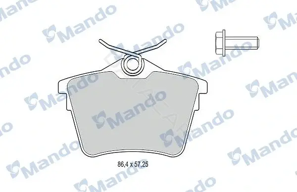 Тормозные колодки MANDO MBF015251